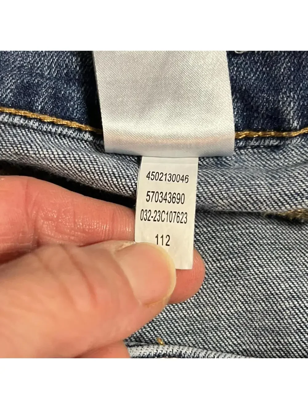 Chico's So Slimming Girlfriend Crop Jeans Sz 12 Fringe Striped Cuff Slim Leg